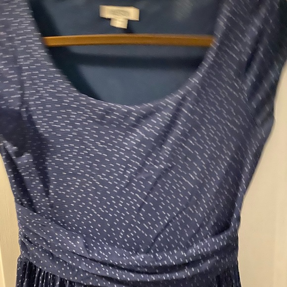 Blue flared Anthropologie dress - Picture 3 of 6